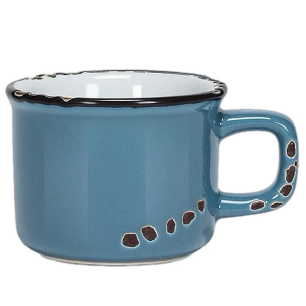 Assorted Denim Enamel Mugs, INDIVIDUALLY SOLD