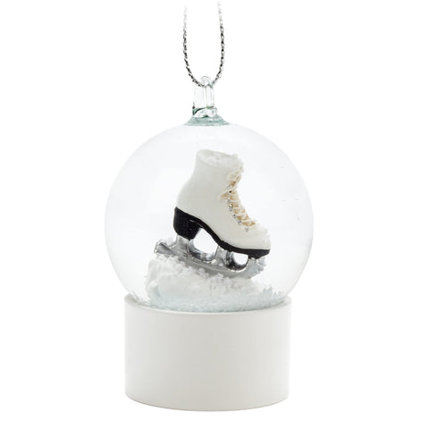 Mini Figure Skate Snowglobe Ornament