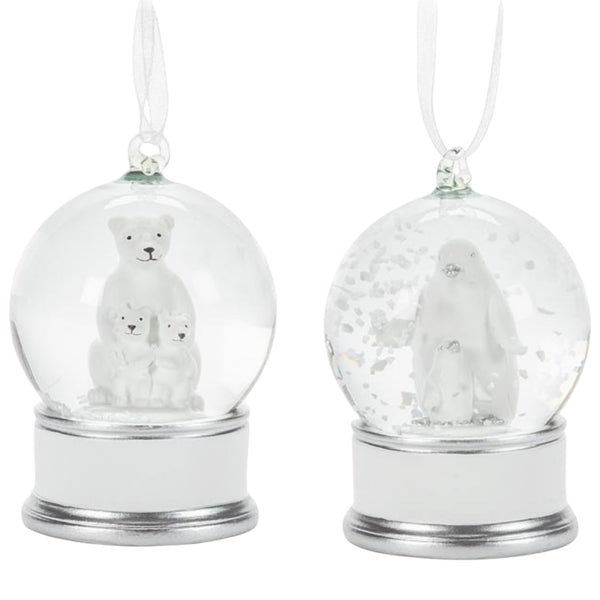 Assorted Mini Arctic Animal Snowglobe Ornament, INDIVIDUALLY SOLD
