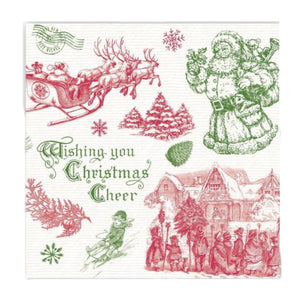 Michel Design Works Luncheon Napkins: It's Christmastime