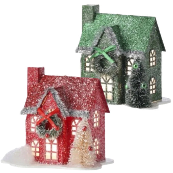Assorted LED House Ornament, INDIVIDUALLY SOLD