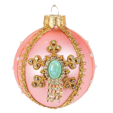Pink & Gold Gem Ball