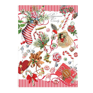 Michel Design Works Tea Towel: Peppermint