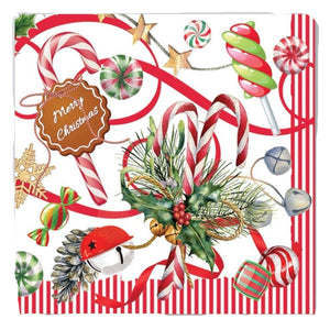 Michel Design Works Luncheon Napkin: Peppermint