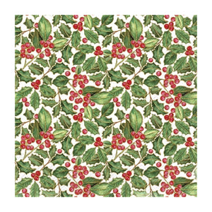 Holly Luncheon Napkin