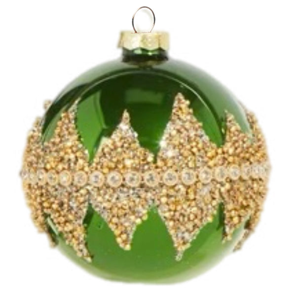 Assorted Green Beaded Ball, INDIVIDUALLY SOLD