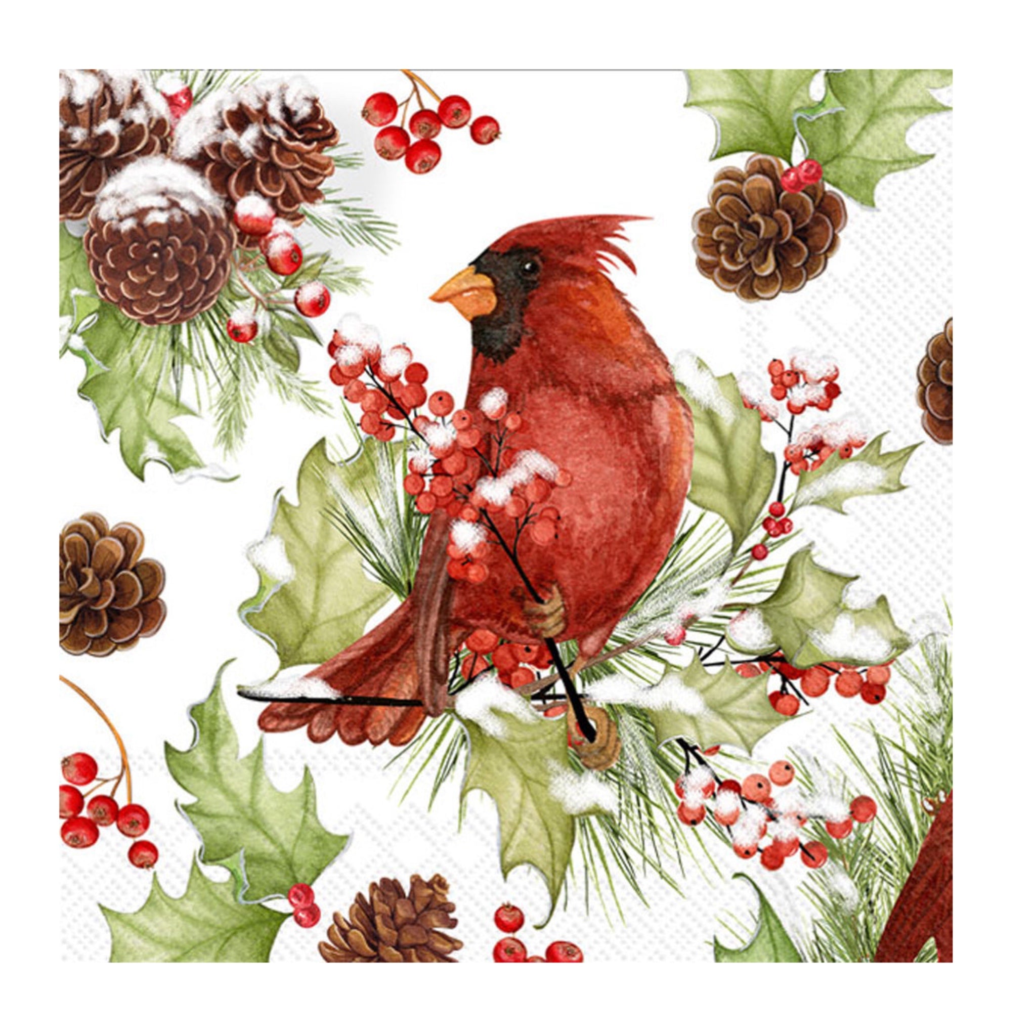 Cardinal Cocktail Napkin