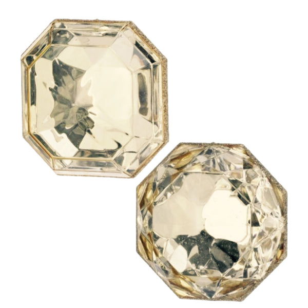 Assorted Square Gemstone Ornament, INDIVIDUALLY SOLD
