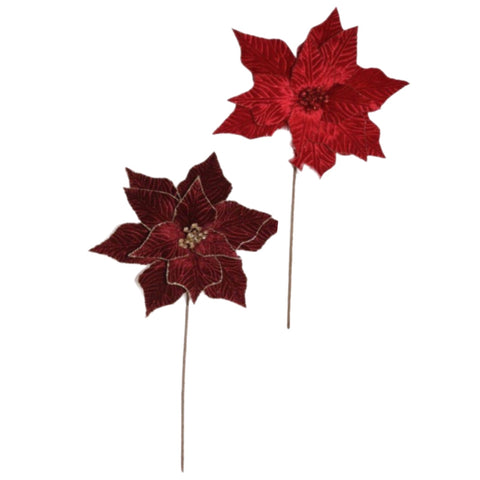 Assorted Poinsettia Stem, INDIVIDUALLY SOLD