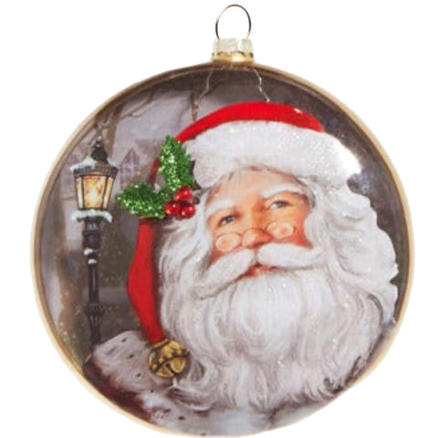Santa With Lamp Post Disk