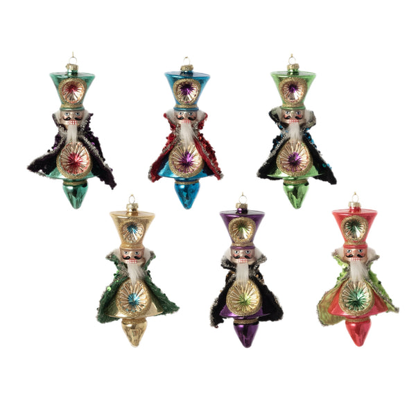 Assorted Nutcracker Reflector Ornament, INDIVIDUALLY SOLD