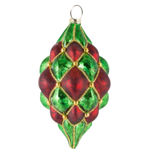 Red & Green Teardrop Ball