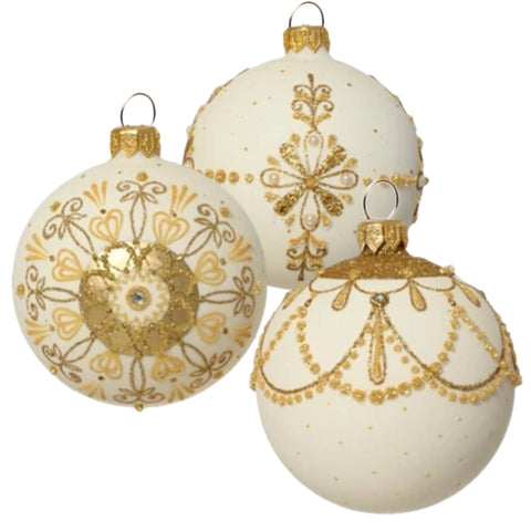 Assorted Gold Design Ball, INDIVIDUALLY SOLD