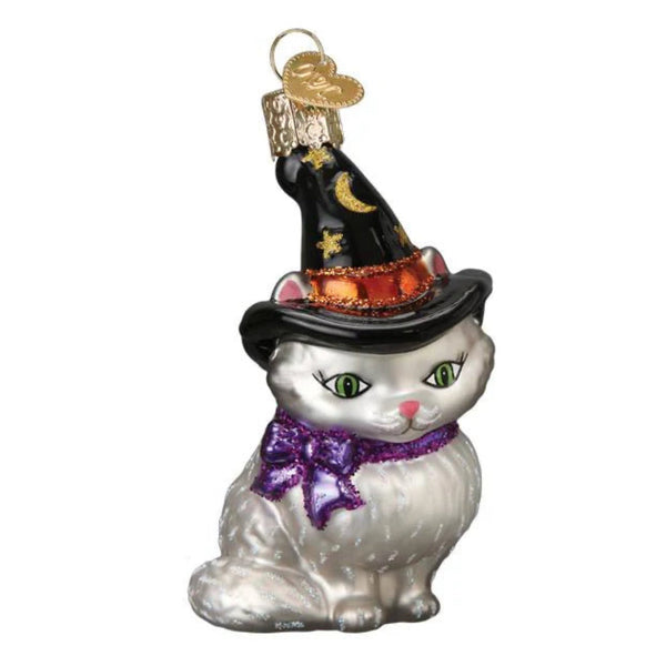 Assorted Glass Witch Kitty Ornament, INDIVIDUALLY SOLD