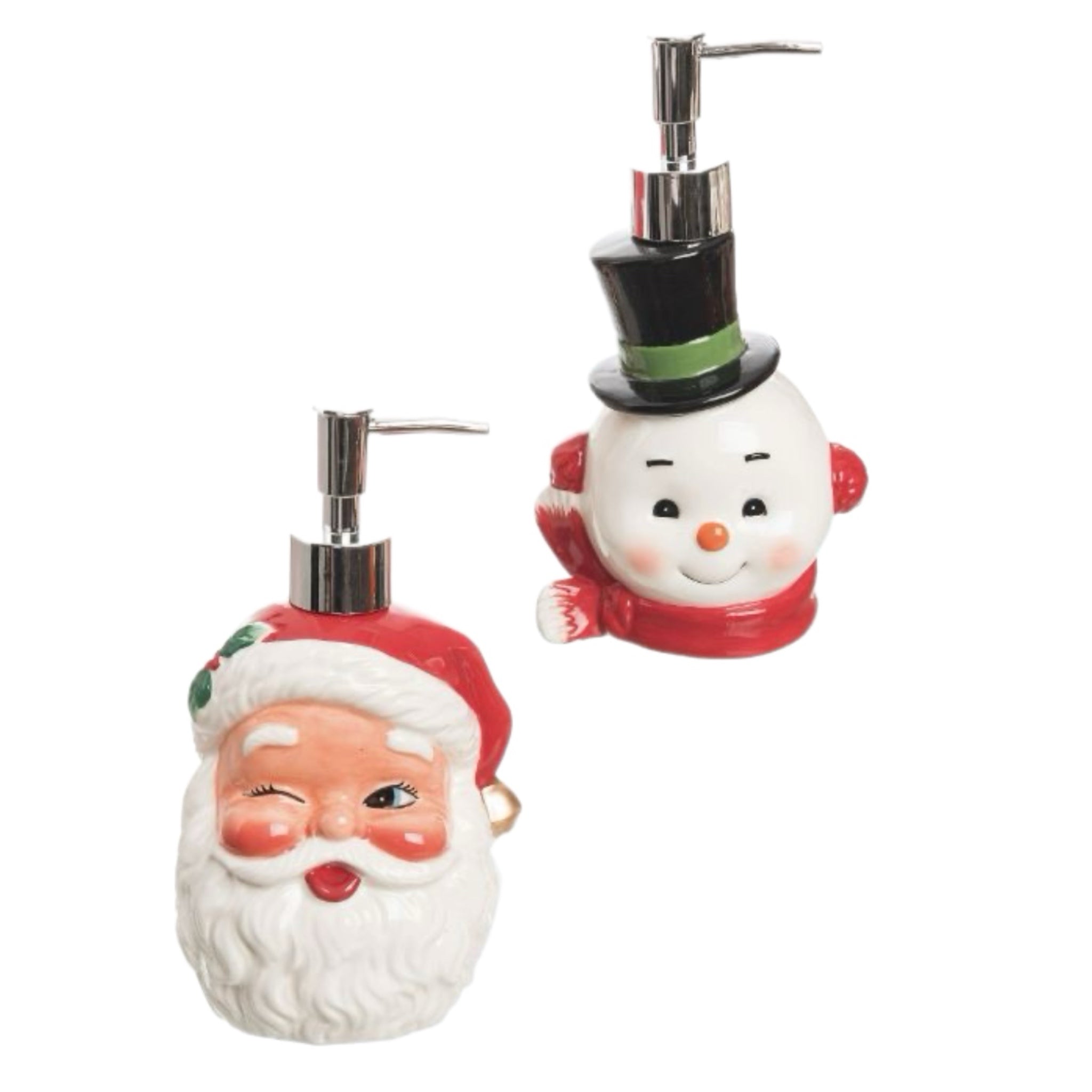 Assorted Christmas Soap Dispenser, INDIVIDUALLY SOLD