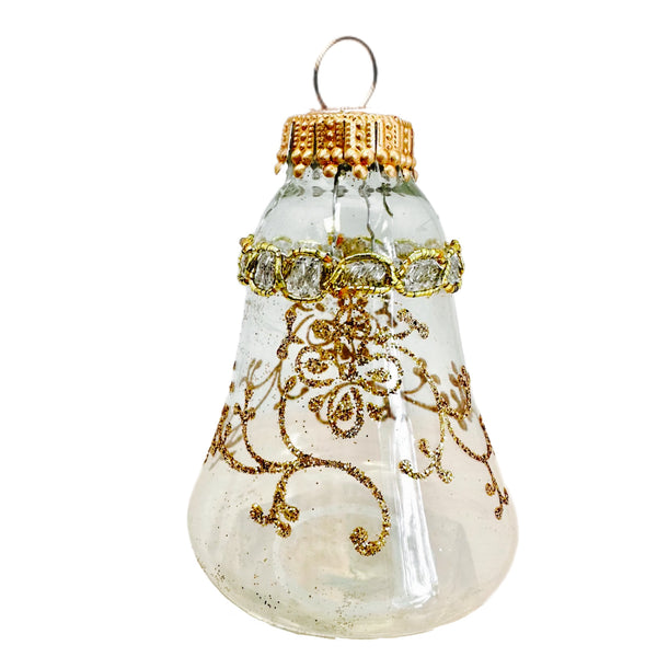 Assorted White & Gold Bell Ball, INDIVIDUALLY SOLD