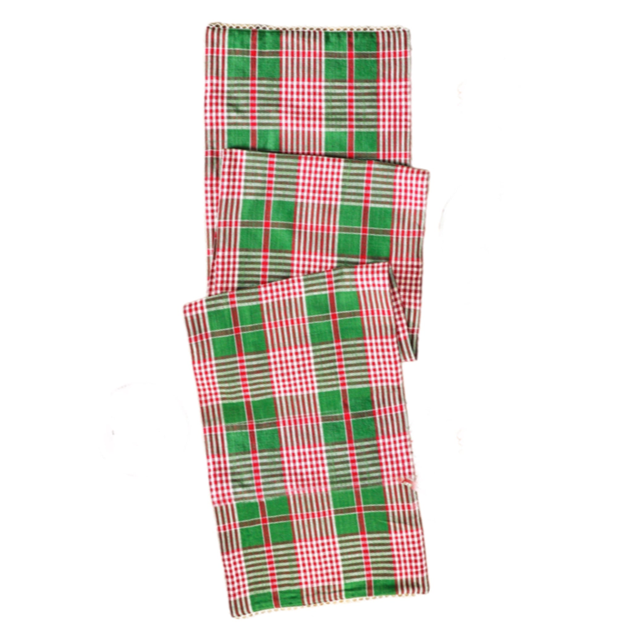 April Cornell Plaid: Green Table Runner