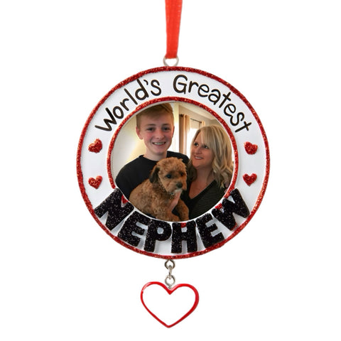 World's Greatest Nephew Frame Ornament