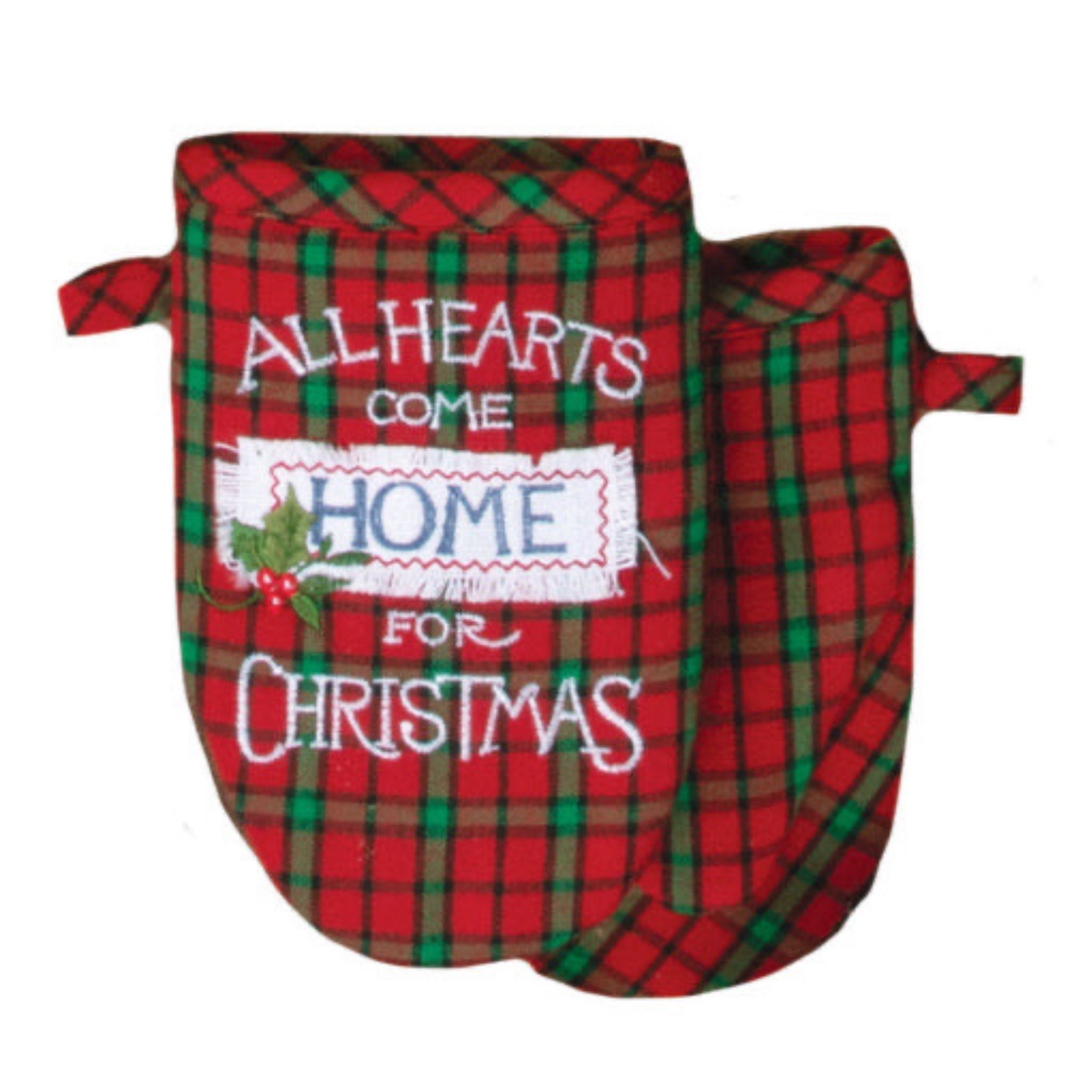 All Hearts Come Home For Christmas Oven Mitt, INDIVIDUALLY SOLD