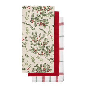 Holly Linen Napkin, Set Of 3