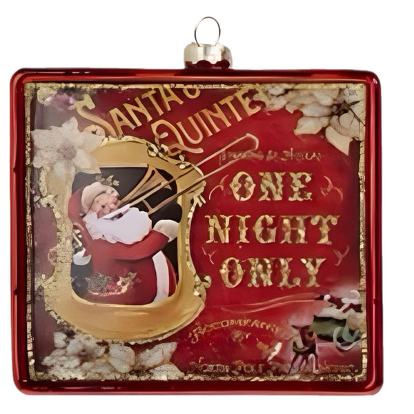 Assorted Santa With Instrument Ornament, INDIVIDUALLY SOLD