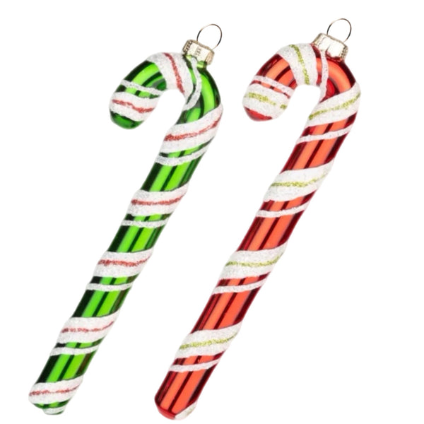 Assorted Candy Cane Ornament, INDIVIDUALLY SOLD