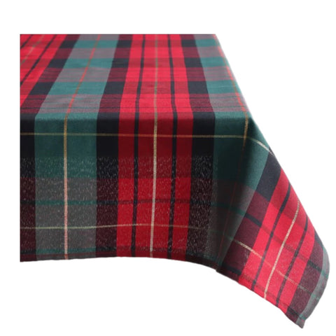 Red And Green Checkered Table Cloth