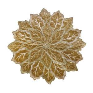 Gold Poinsettia Placemat