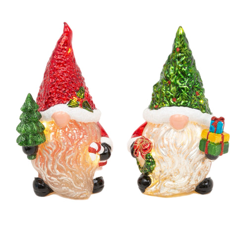 Assorted Gnome Santa Figurine, INDIVIDUALLY SOLD