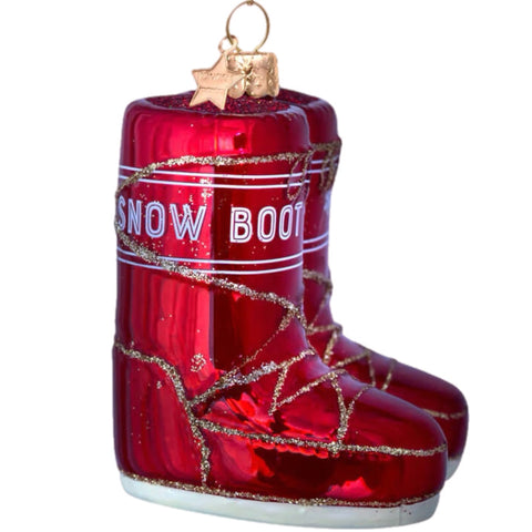 Red Snow Boots Ornament