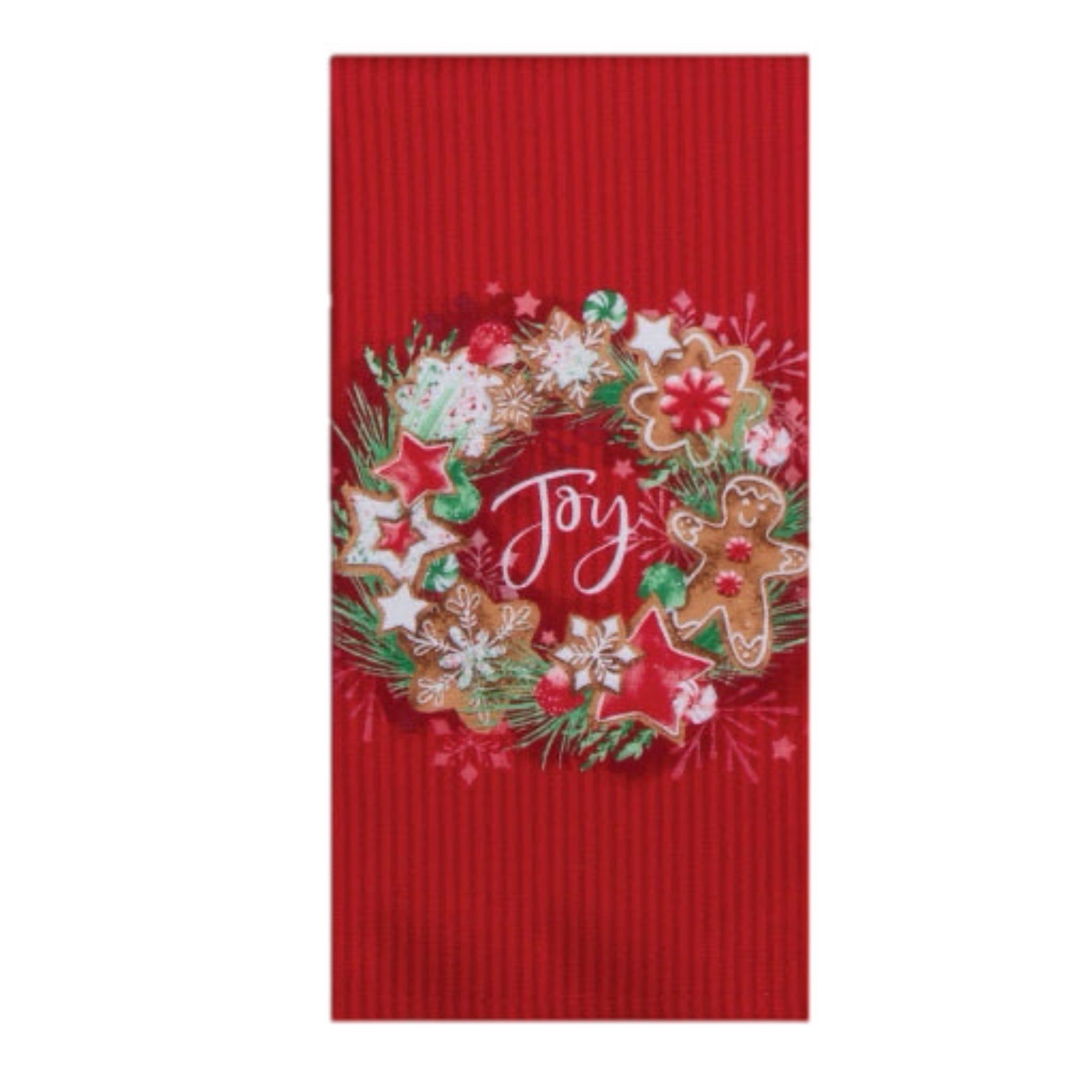 Joy In Wreath Tea Towel