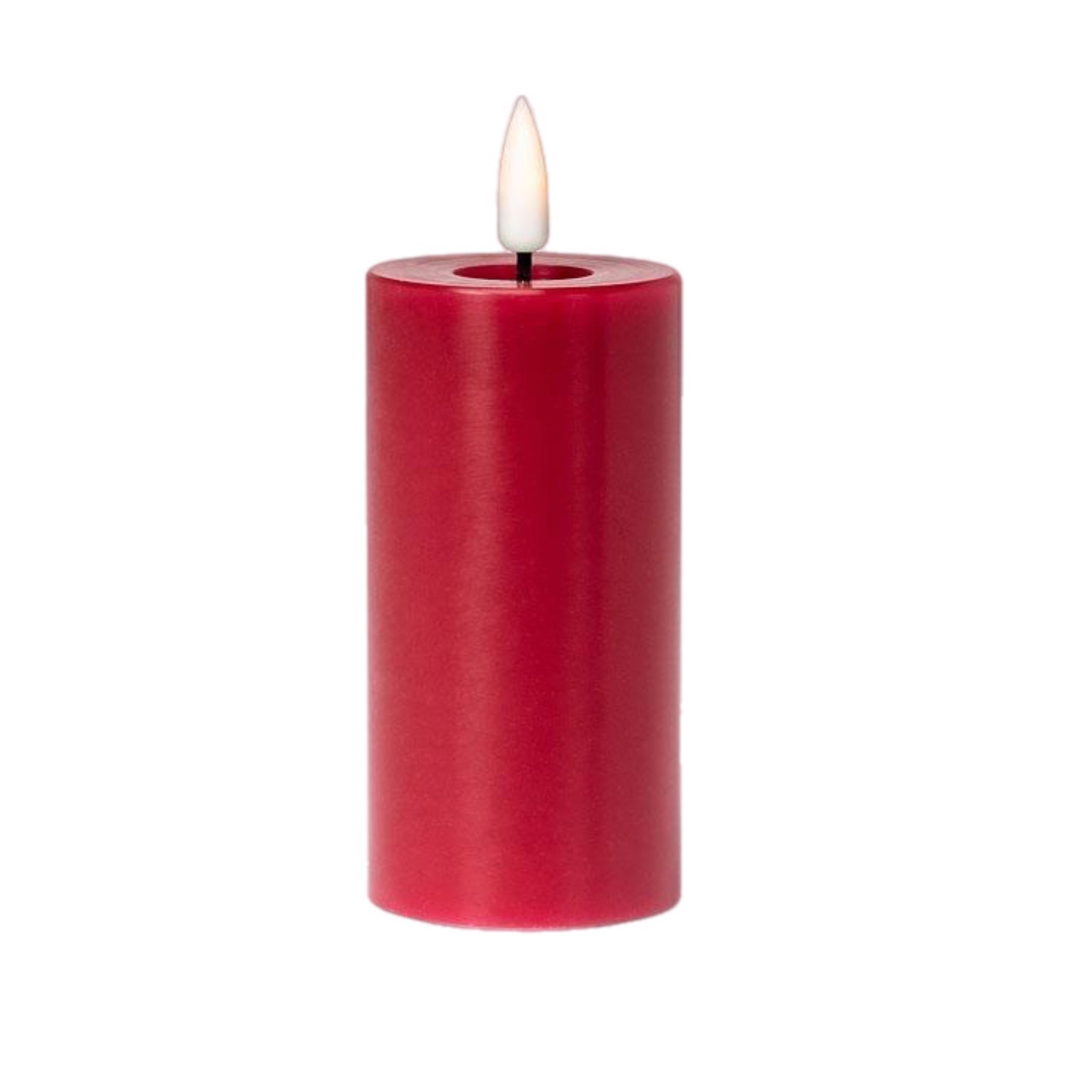 2" X 4" Pillar Flameless Candle: Red