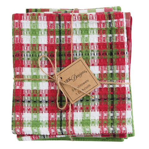 Checkered Tea Towel, Set Of 3