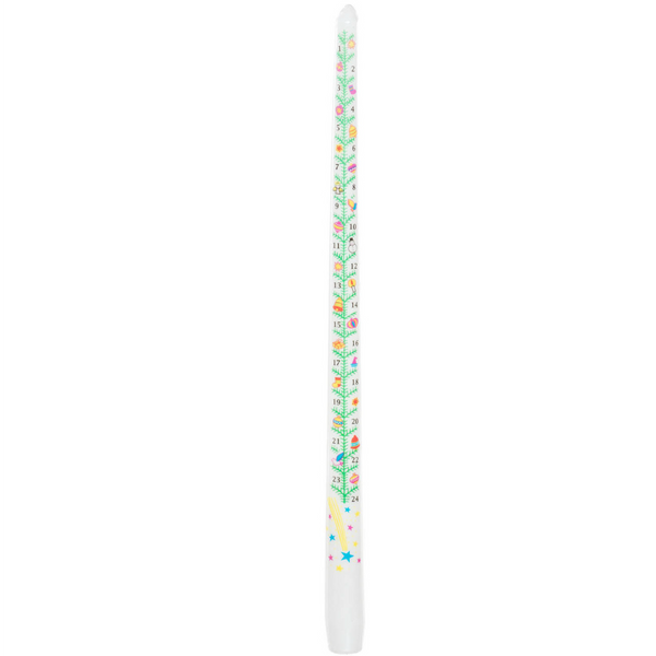 15" Countdown Advent Taper Candle