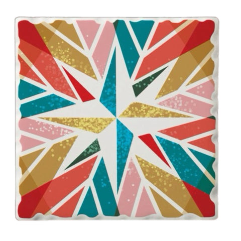 Retro Star Coasters, Set Of 4