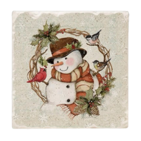 Snowman Coasters, Set Of 4