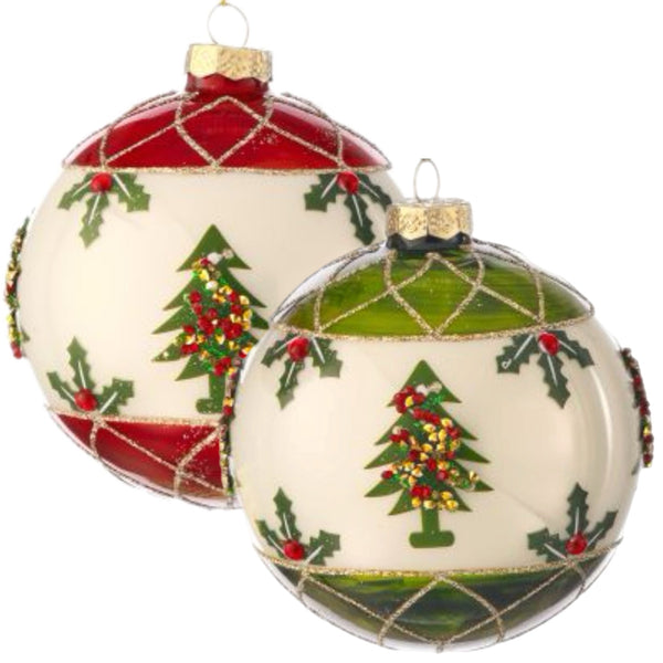 Assorted Tree & Holly Balls, INDIVIDUALLY SOLD