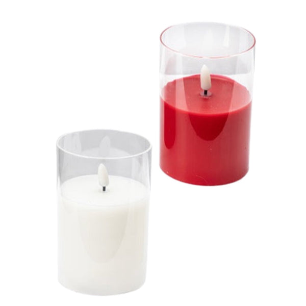Assorted  Pillar Flameless Candle, INDIVIDUALLY SOLD