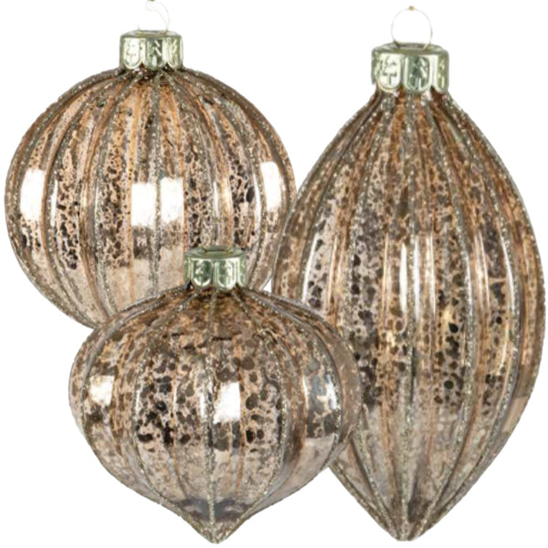 Assorted Bronze Ribbed Ball, INDIVIDUALLY SOLD