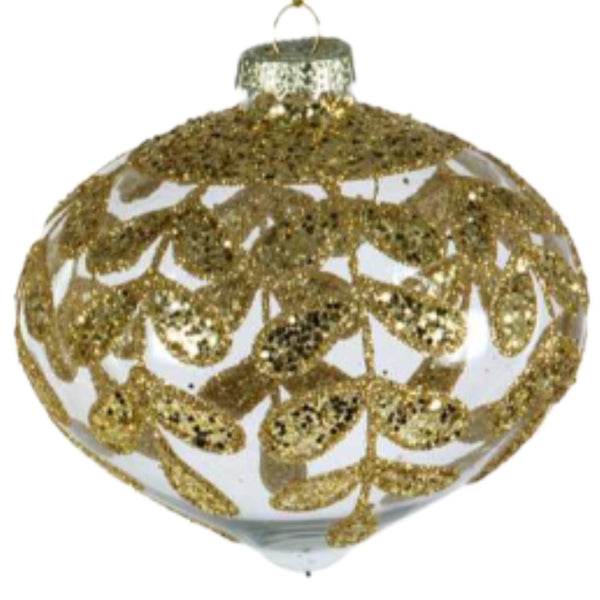 Assorted Gold Leaf Design Ball, INDIVIDUALLY SOLD