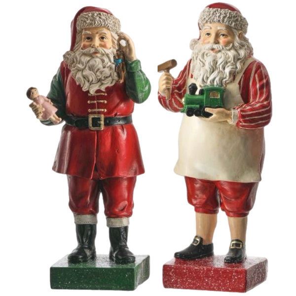 Assorted Toymaker Santa Figurine, INDIVIDUALLY SOLD