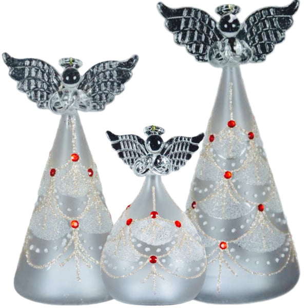 Assorted LED Gem Angel Ornament, INDIVIDUALLY SOLD