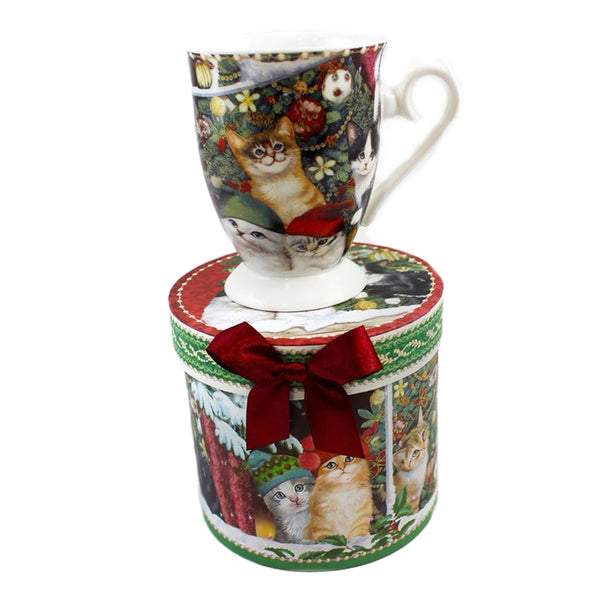 Festive Cat Mug With Gift Box