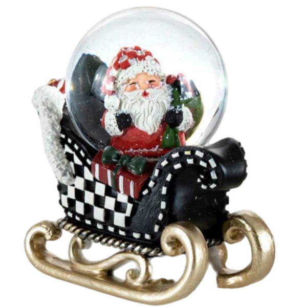 Assorted Santa In Sleigh Snowglobe, INDIVIDUALLY SOLD