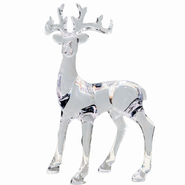 Assorted Acrylic Reindeer Figurine, INDIVIDUALLY SOLD