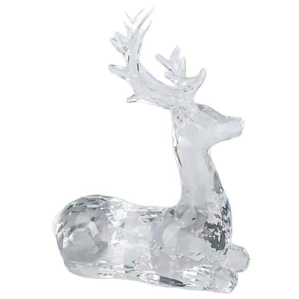 Assorted Acrylic Reindeer Figurine, INDIVIDUALLY SOLD