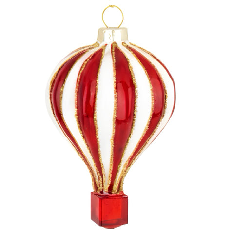 Red Hot Air Balloon Ornament