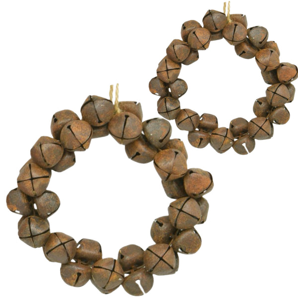 Assorted Antiqued Bell Wreath Ornaments, INDIVIDUALLY SOLD