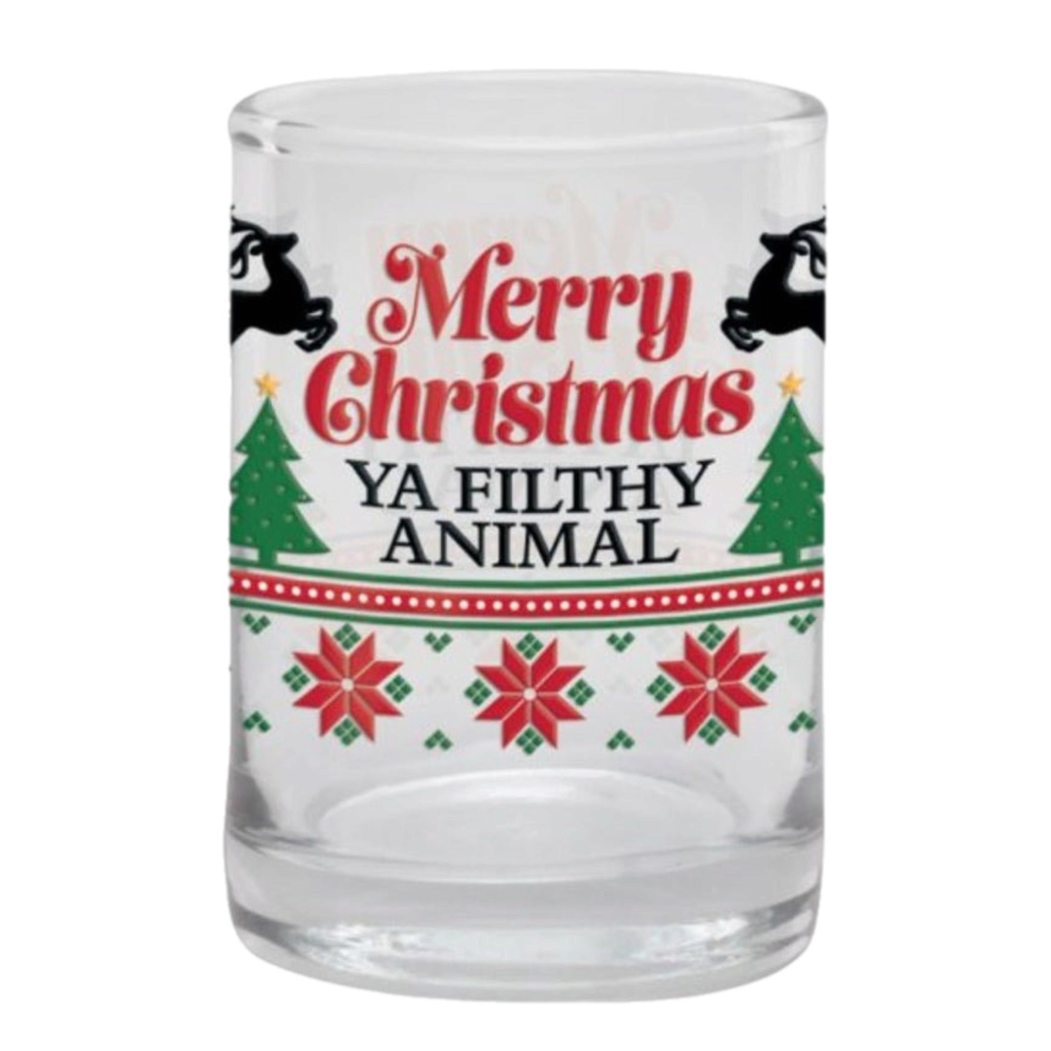 Merry Christmas Ya Filthy Animal Shot Glass