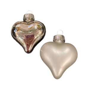 Assorted Silver Heart Ornament, INDIVIDUALLY SOLD